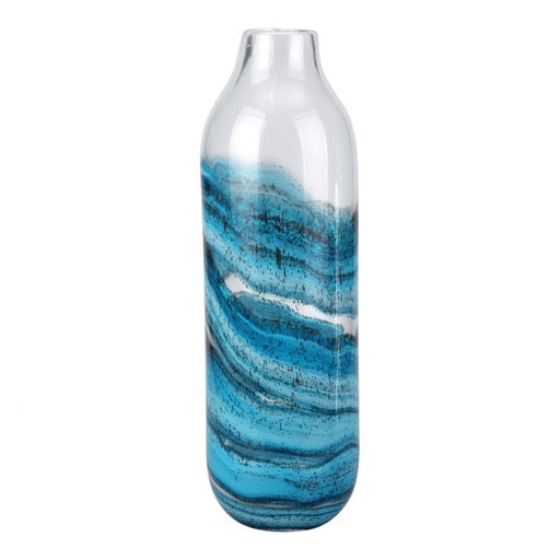Blue Sand Tall Vase